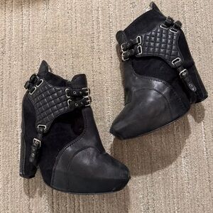 Sam Edelman Suede & Leather Booties (Size 7)